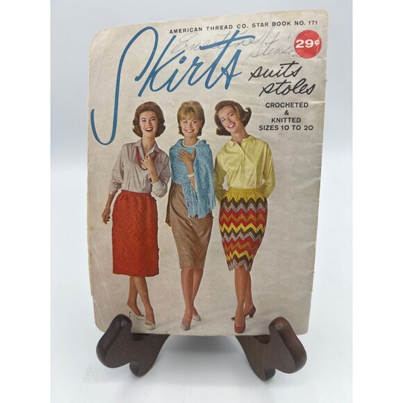 Crochet Clothes Pattern Skirt Boho Purse Vest Coat Cottagecore Grannysquare Vtg - Picture 3 of 3